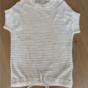 Varley from Evereve Cream Open-Knit Sleeveless Top